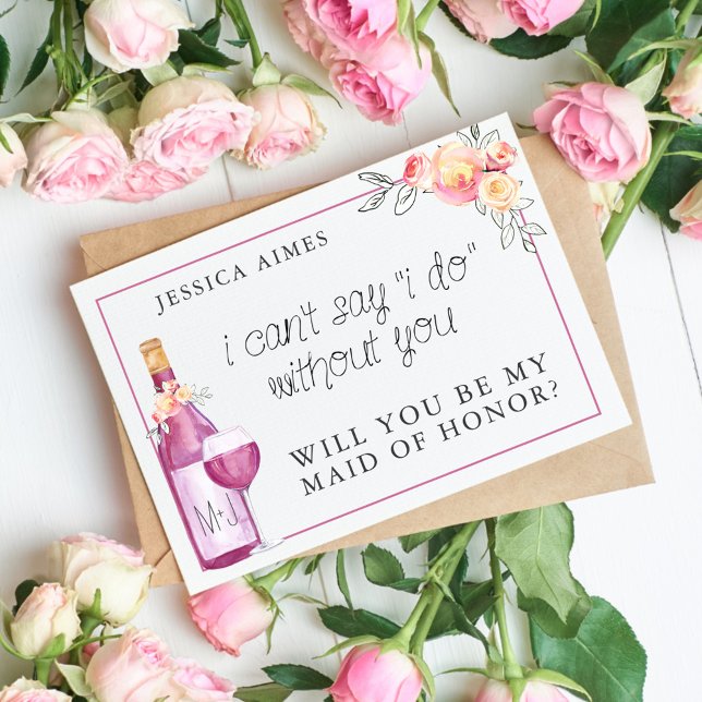 Invitación Novia Brunch Maid of Honor Card (Subido por el creador)