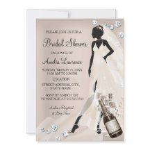 Novia Chic beige Bridal Shower Sparkle Diamond
