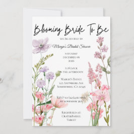 Invitación Novia de Ensueño a Punto de Florecer