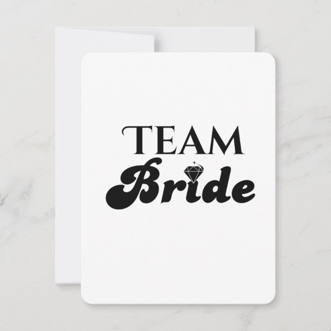 Invitación Novia de equipo (Anverso)