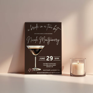 Invitación Novia de Espresso Martini en ducha de novia de Tri