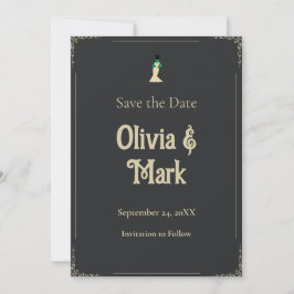 Invitación Novia de Frankenstein Ahorro de la Fecha | Gótico
