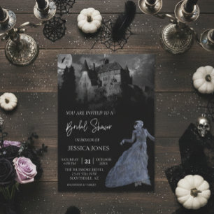 Invitación Novia de Frankenstein Bridal Shower Halloween