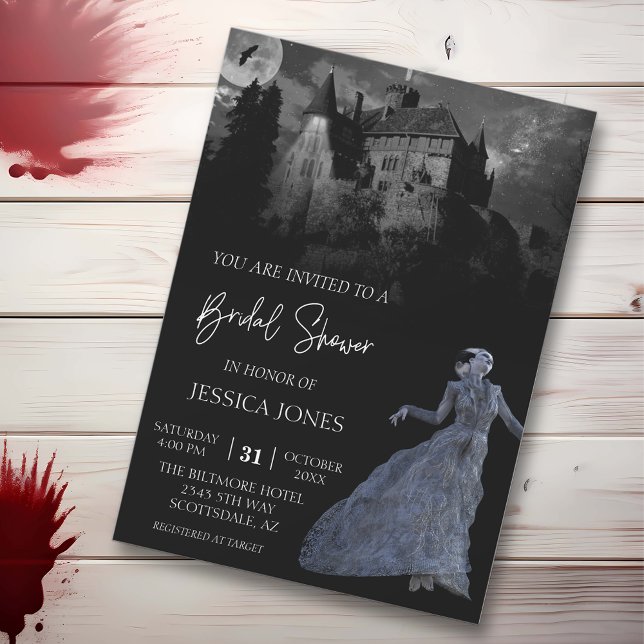 Invitación Novia de Frankenstein Bridal Shower Halloween (Subido por el creador)