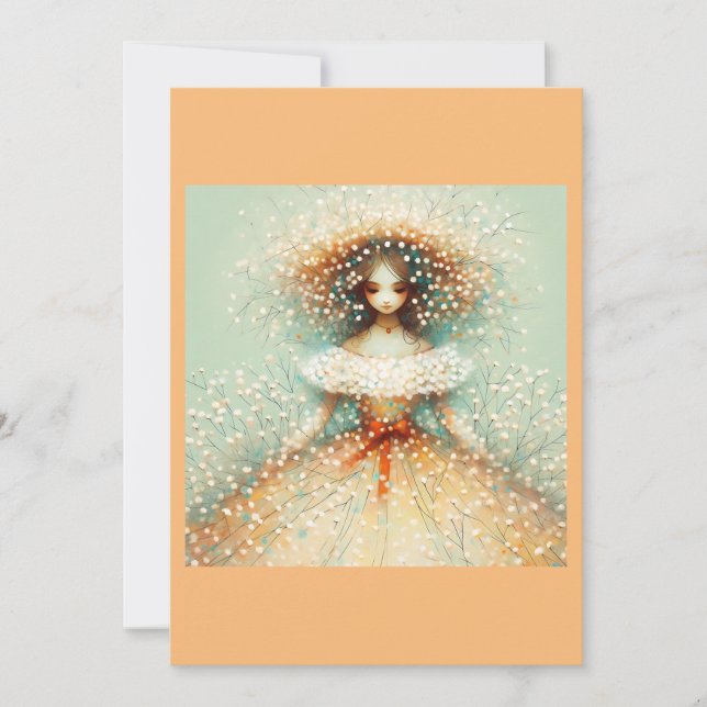 Invitación Novia de Otoño (en blanco) (Anverso)