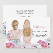 Novia de Rubor Mejor amigo serás mi dama de honor