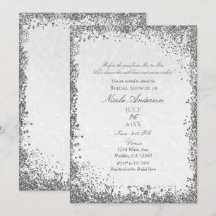 Invitación Novia del Relato de Damasco Blanco de la Princesa