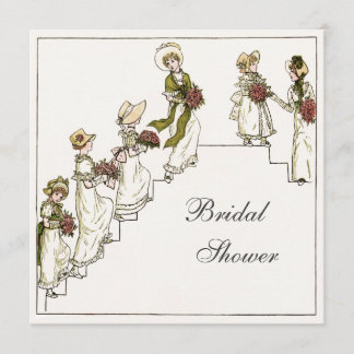 Invitación Novia del Victorian y ducha nupcial de las damas