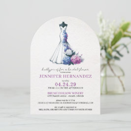 Invitación Novia en Flor Hortensia Ducha Nupcial