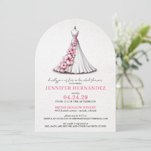Invitación Novia en flor rosa Hibiscus Bridal Shower