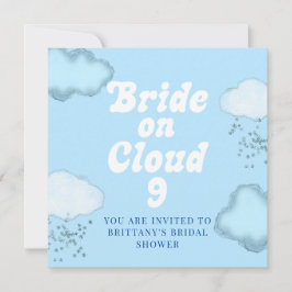 Invitación Novia en la Nube 9 Ducha Bridal Bachelorette