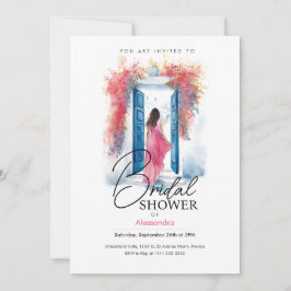 Invitación Novia en Santorini Tema Griego | Fiesta de Despedi