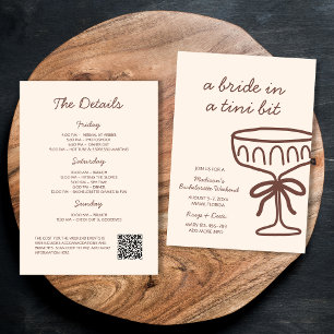 Invitación Novia En Un Bono De Tini Espresso Martini Bachelor