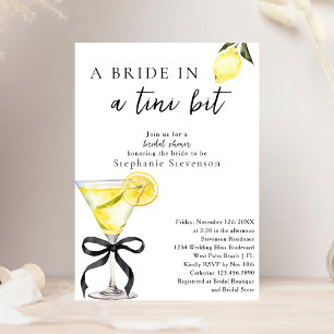 Invitación Novia en un poquito de Martini de limón gota Brida