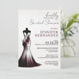 Invitación Novia en una ducha de novia en Dahlia