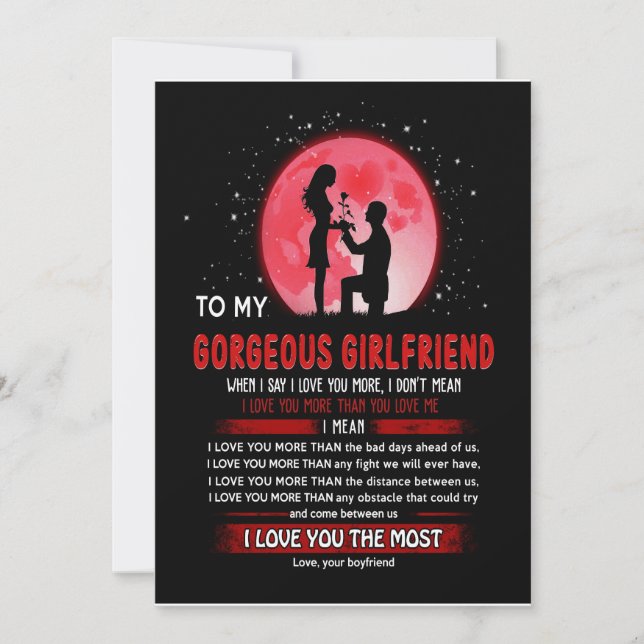 Invitación Novia Espléndida | A Mi Novia Espléndida (Anverso)