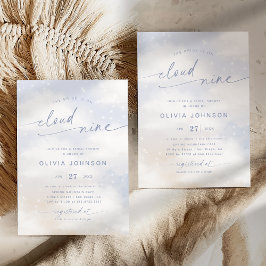 Invitación Novia Está En La Nube 9 Sueño Nubes Despedida de S