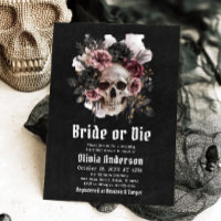 Novia floral de Halloween o ducha nupcial mortal