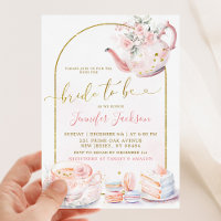 Novia floral rosa para ser Fiesta de té de ducha d