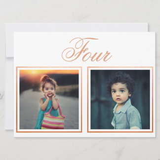 Invitación Novia Groom Age Elegant Rosa Gold Table Number