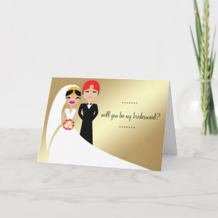 Invitación Novia india 311 en traje blanco