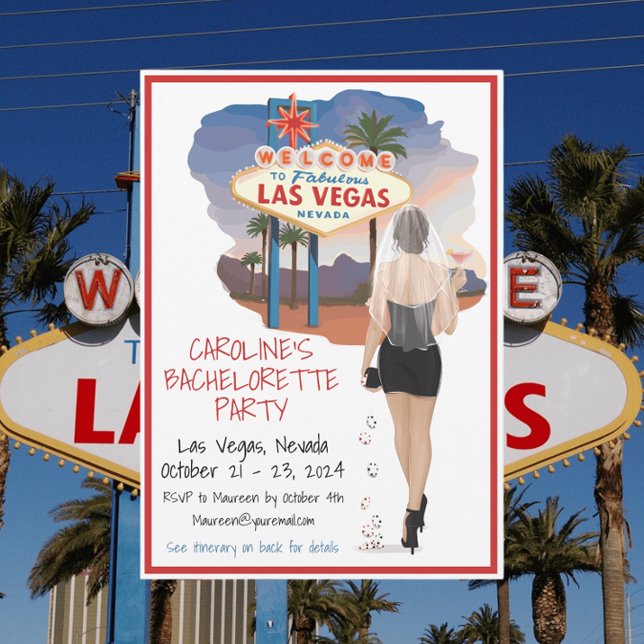 Invitación Novia Morena de Las Vegas Despedida de Soltera Fie (Subido por el creador)