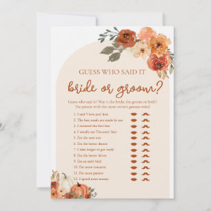 Invitación Novia o Novio Adivina Quién lo Dijo Despedida de S