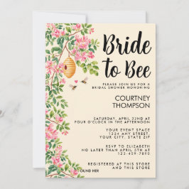 Invitación Novia Para Ser Acuarela Floral Despedida de Solter