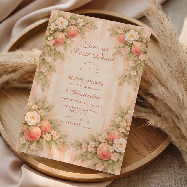 Invitación Novia Romance Flor de Melocotón Despedida de Solte (Subido por el creador)