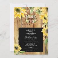 Novia Rustic Sunflower foto de Wood Lights Brilla