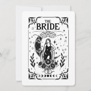 Invitación Novia soltera bruja aquelarre gótico boda