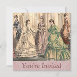 Invitación Novia Victoriana y Acompañantes