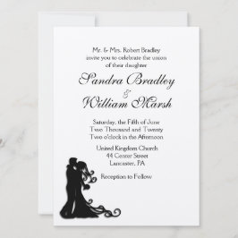 Invitación Novia y Groom White