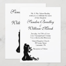 Invitación Novia y Groom White