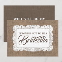 Noviaria ruidosa / empleada de honor BRIDEZILLA