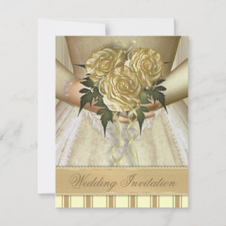 Invitación Novias Bouquet (marfil) Boda - Pequeño