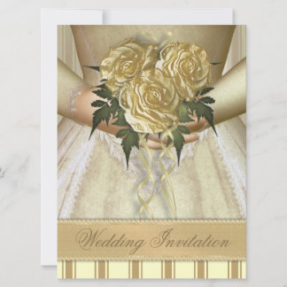 Invitación Novias Bouquet (marfil) Boda - sobredimensionado