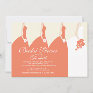 Invitación Novias corales invitadas a duchas nupciales