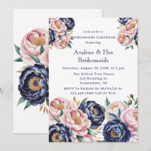 Invitación Novias de la Marina de la Marina y Rubor