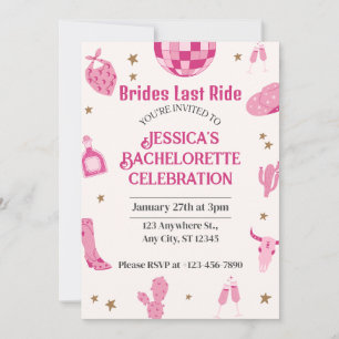Invitación Novias de último viaje Bachelorette Fin de Semana 