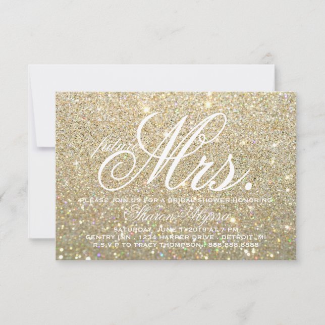 Invitación - Novias doradas futuro Sra. W (Anverso)