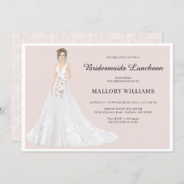 Invitación Novias invitadas a la novia en el almuerzo
