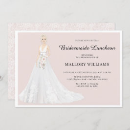 Invitación Novias invitadas a la novia en el almuerzo
