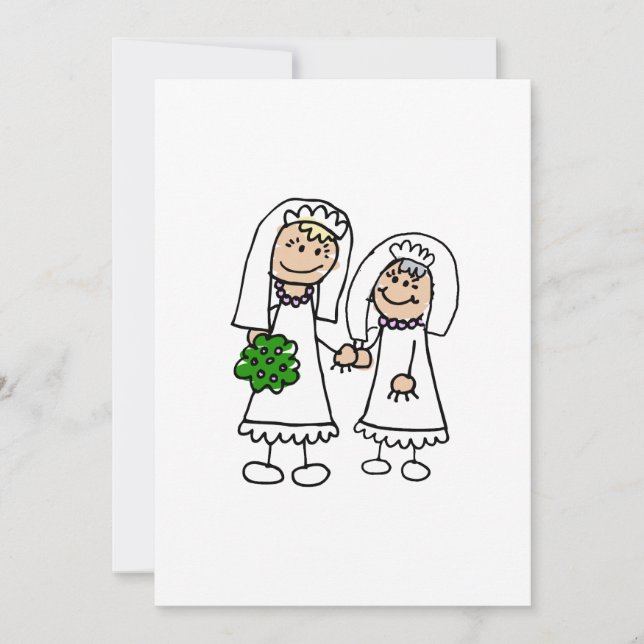 Invitación Novias jóvenes y viejas (Anverso)