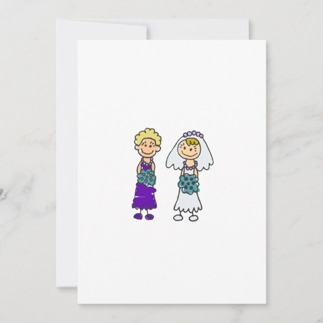 Invitación Novias lésbicas ricas (Anverso)