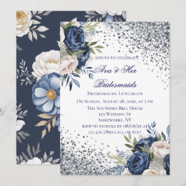 Invitación Novias marfileñas y azules de la marina