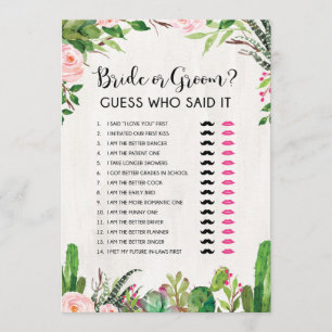 Invitación Novias o novias Fiesta juego de ducha