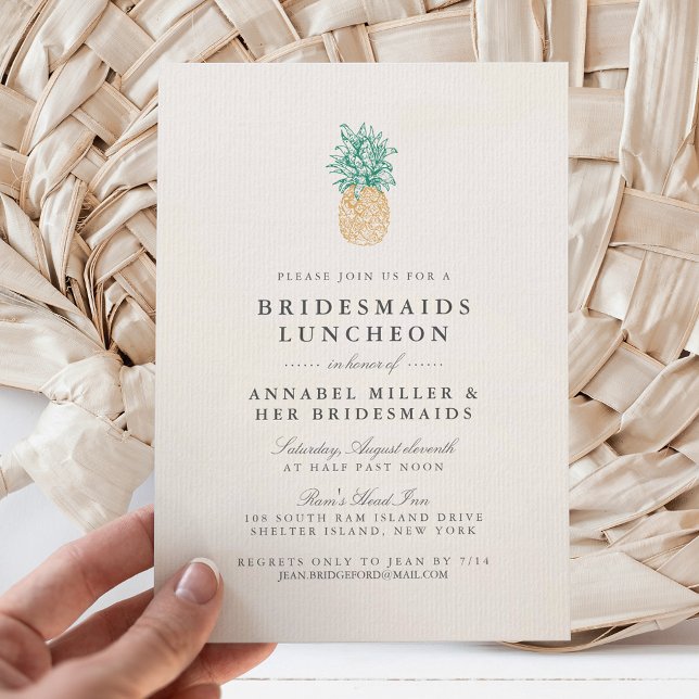Invitación Novias vitícolas de novias de piña (Subido por el creador)