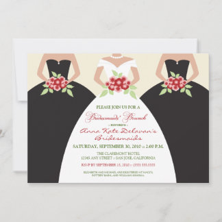Invitación Novias y damas de honor Invite a un brunch de novi