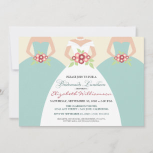 Invitación Novias y damas de honor Noche Luncheon (costa)